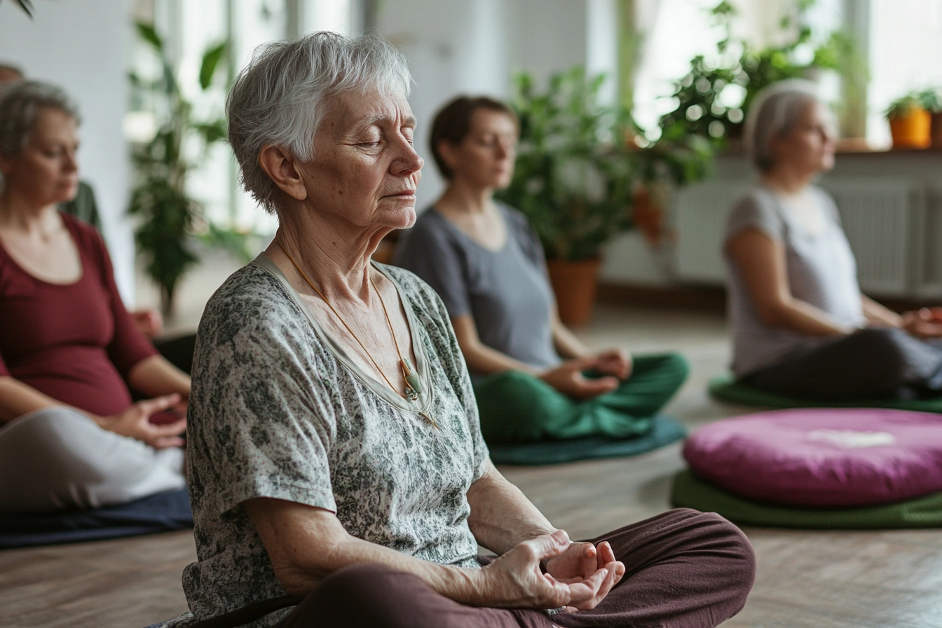 Медитація в групі зрілого віку