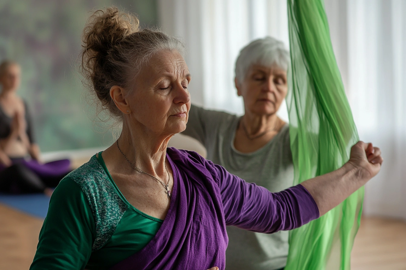 Виконання асан з підтримкою інструктора